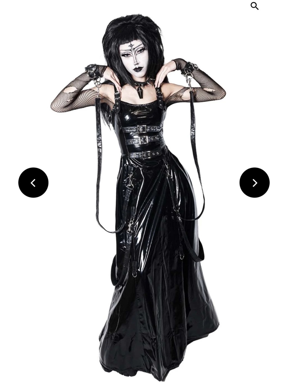 Lip Service Black Vinyl Maxi Dress